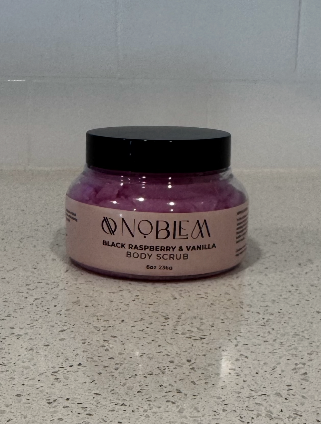 Noblem Black Raspberry & Vanilla Body Scrub real photo