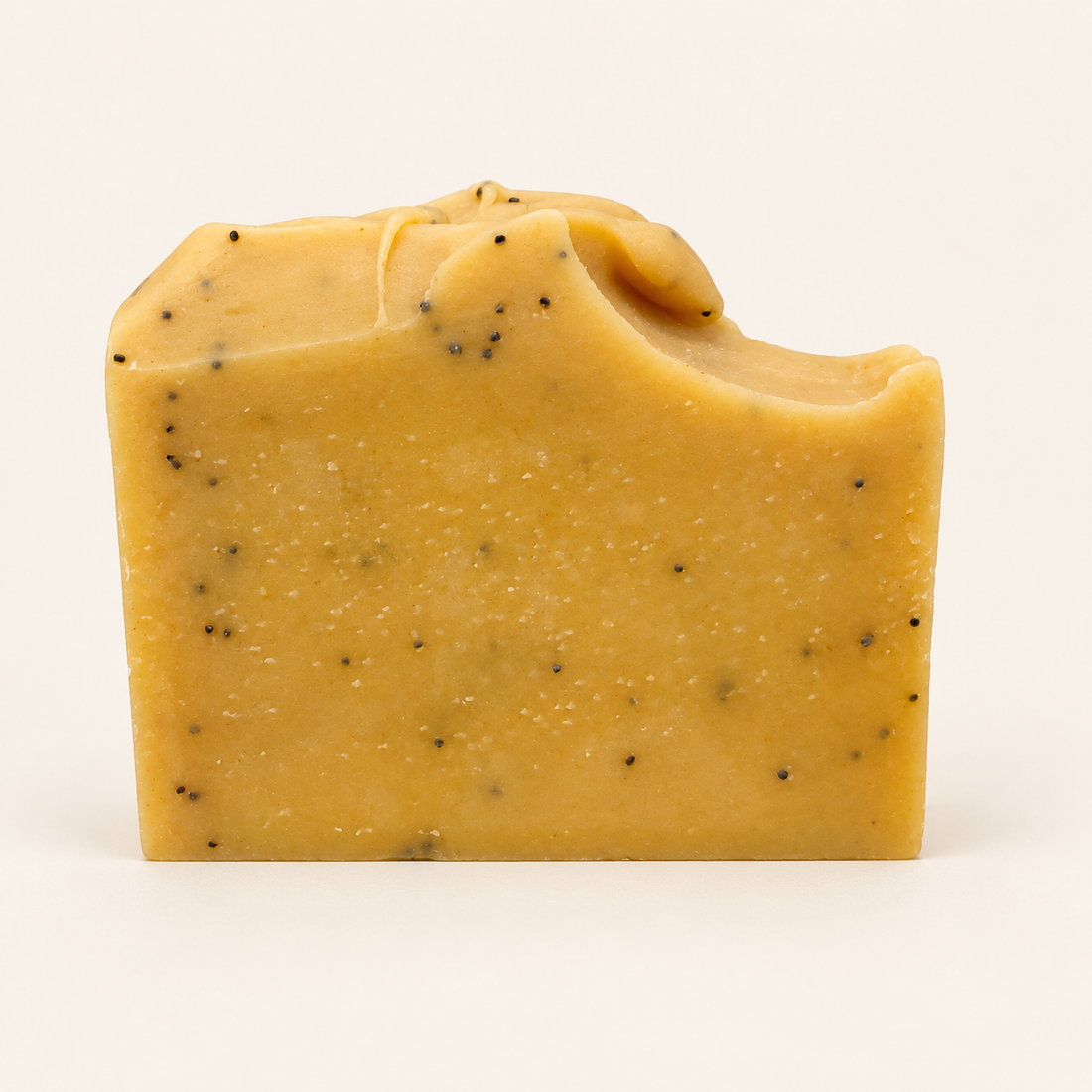 Noblem Lemondrop Scrub Handcrafted Soap on an ivory background