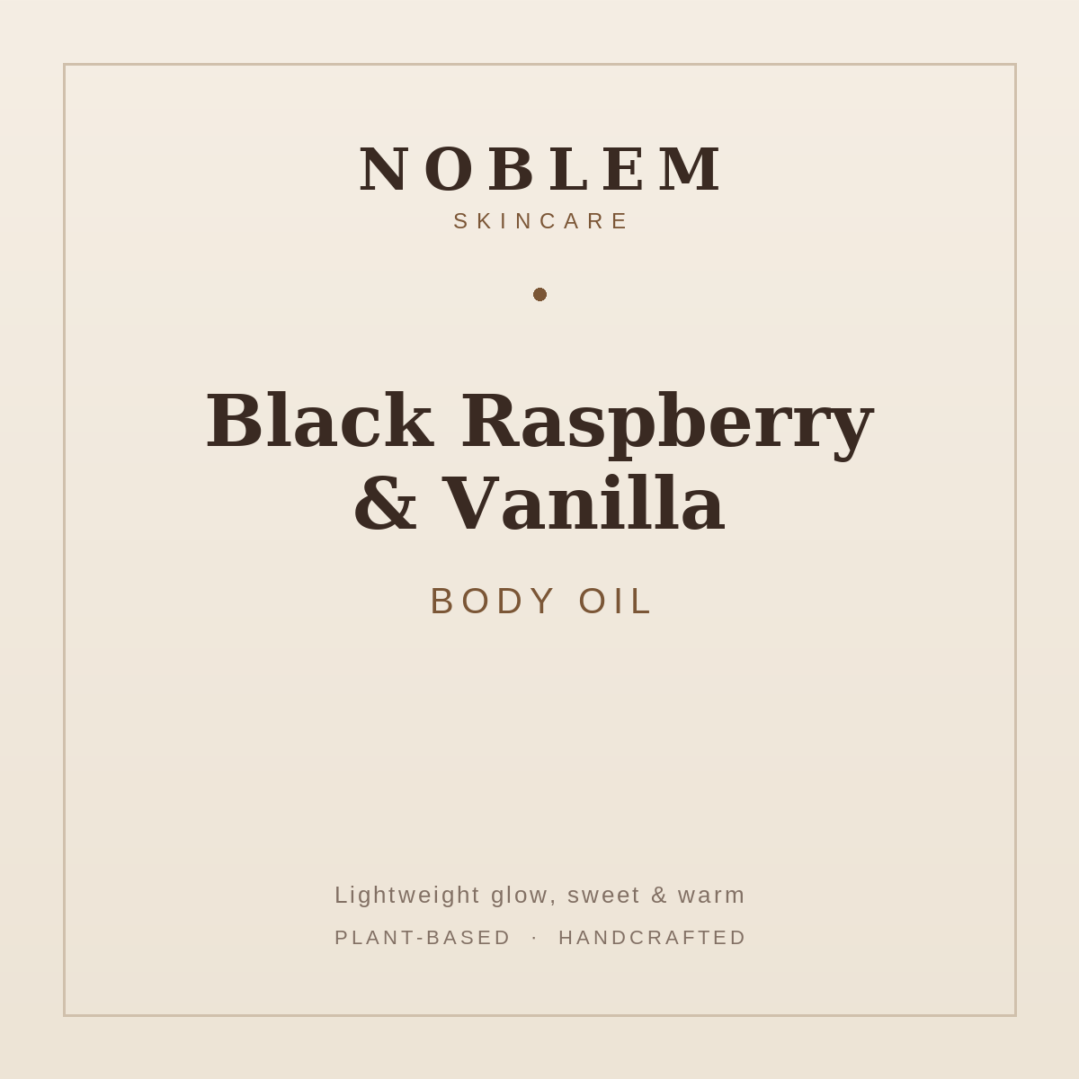 Black Raspberry &amp;amp; Vanilla Body Oil