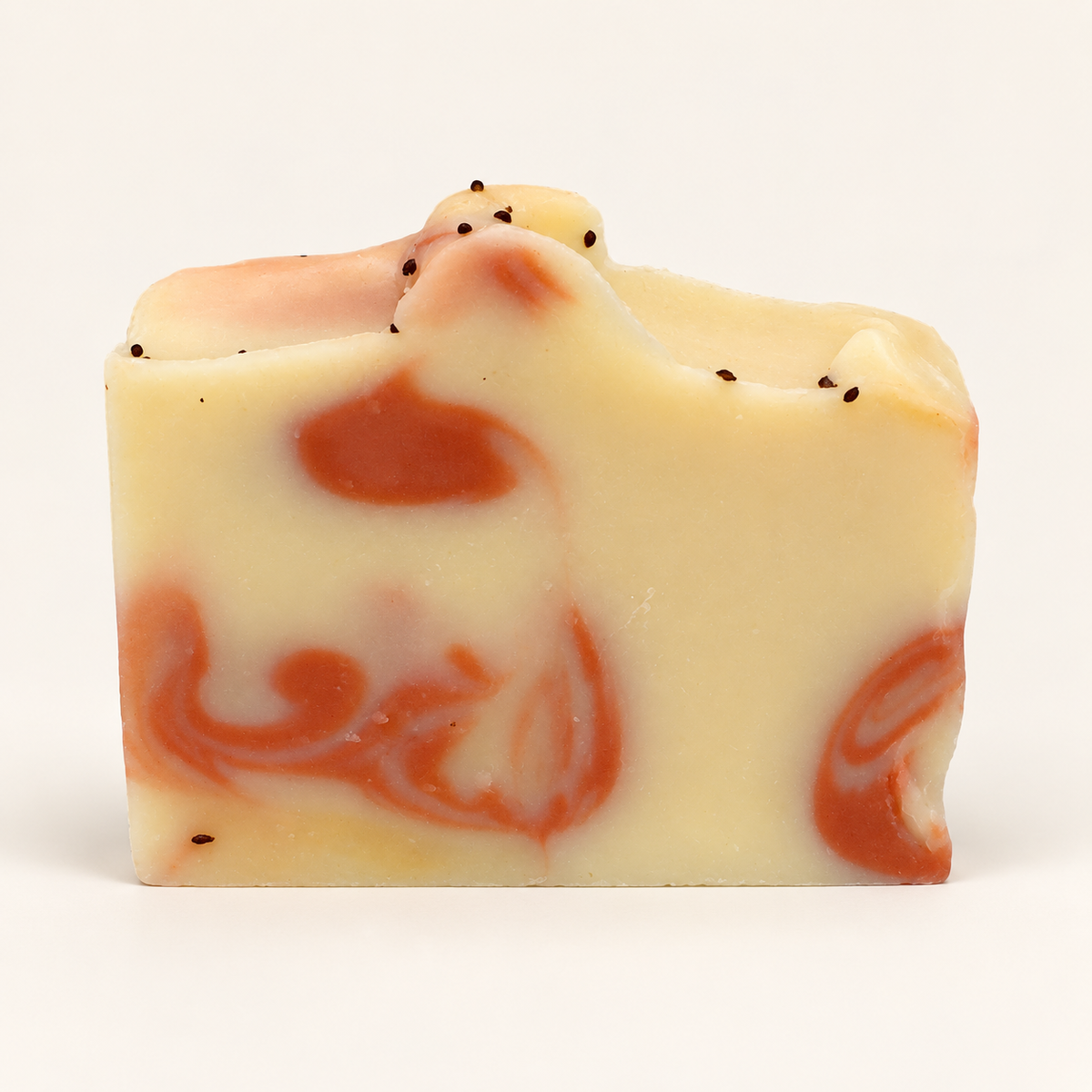 Noblem Sweet Orange Hibiscus Handcrafted Soap on an ivory background